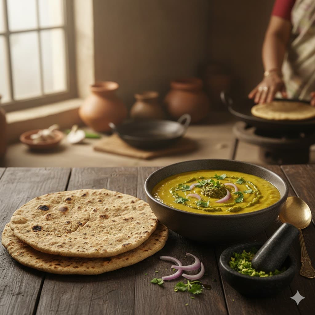 Pithla Bhakri